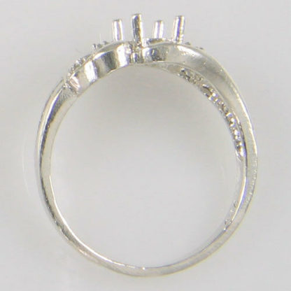 Pre-notched 6X4 Oval Solitaire Ring .925 Sterling Silver SIZES 5-9